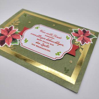 Weihnachtskarte Waldmoos