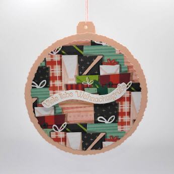 Christbaumkugel zum Befüllen in Blütenrosa