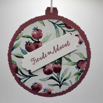 Christbaumkugel zum Befüllen in Malve