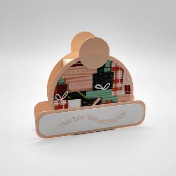 Box Weihnachtsmütze in Blütenrosa