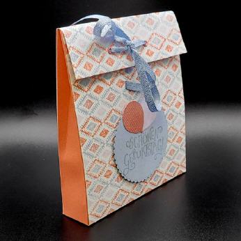 T&uuml;tenverpackung Ballon, Ziegelrot