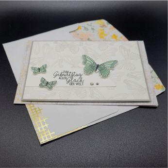 LE Karte zum Geburtstag, Schmetterlinge