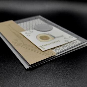 Geburtstagskarte, Schiefergrau