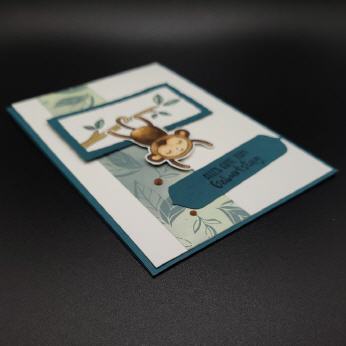 Limited Edition Karte zum Geburtstag, Monkey