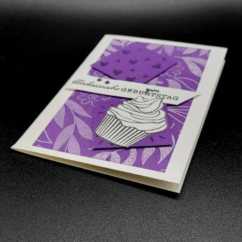 Geburtstagskarte, Grundweiss 2