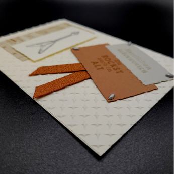 Geburtstagskarte, E-Gitarre, Vanille Pur