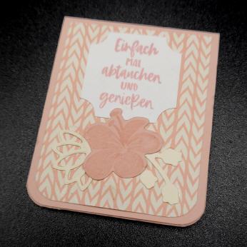 Lesezeichen geni&szlig;en, Puderrosa