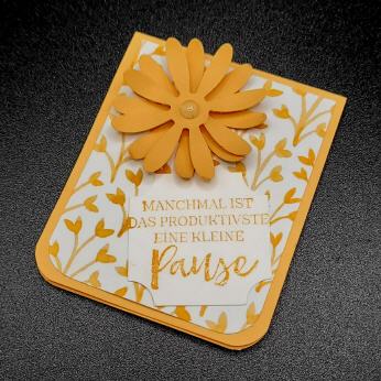 Lesezeichen Pause, Pfirsich Pur