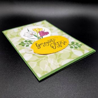 Karte "Gesegnete Ostern", Gartengr&uuml;n