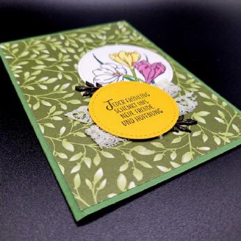 Karte Fr&uuml;hling, Gartengr&uuml;n