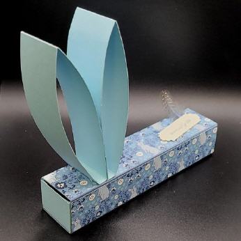 Hasenbox hoppelige Gr&uuml;&szlig;e, Babyblau