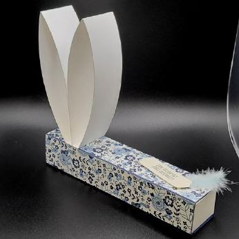 Hasenbox f&uuml;rs Osternest, Grundweiss