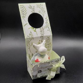 Flaschenanh&auml;nger zum Geburtstag, Lindgr&uuml;n